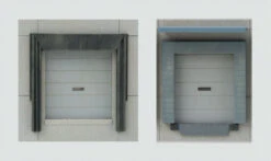 Walthers Cornerstone 933-4070 HO Scale Modern Truck And Railroad Warehouse Dock Roll Up Doors