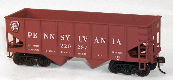 Accurail 25441 HO Scale USRA 55 Ton 2 Bay Open Hopper Kit Pennsylvania "Shadow Keystone" PRR - NOS 1 Accurail 25441 HO Scale USRA 55 Ton 2 Bay Open Hopper Kit Pennsylvania "Shadow Keystone" PRR - NOS
