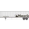 Athearn 26755 HO Scale 53' Utility Reefer Trailer Maverick T14333