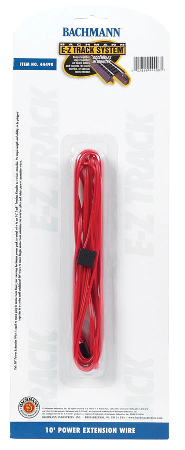 Bachmann 44498 E-Z Track 10' Red Terminal Extension Wire 1 Bachmann 44498 E-Z Track 10' Red Terminal Extension Wire