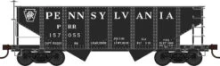 Bowser 42645 HO Scale 2 Bay GLa Hopper Pennsylvania "Black Body" PRR 157332