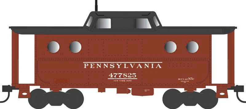 Bowser 43389 HO Scale PRR N5c Caboose Cabin Pennsylvania Early NY Zone PRR 477825 1 Bowser 43389 HO Scale PRR N5c Caboose Cabin Pennsylvania Early NY Zone PRR 477825