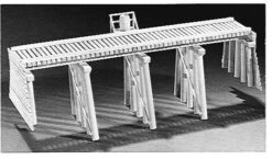 Campbell 302 HO Scale 50' Open Deck Pile Trestle