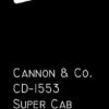 Cannon & Company 1553 HO Scale Super Cab Sunshades