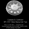 Cannon & Company 1706 HO Scale 36 Radiator Fans For All GP35s SD35s & SDP35s (2-Pack)