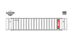 Class One Model Works HO Scale Hyundai 48' Container Transamerica APLU 486061 / 489145 2-Pack #2