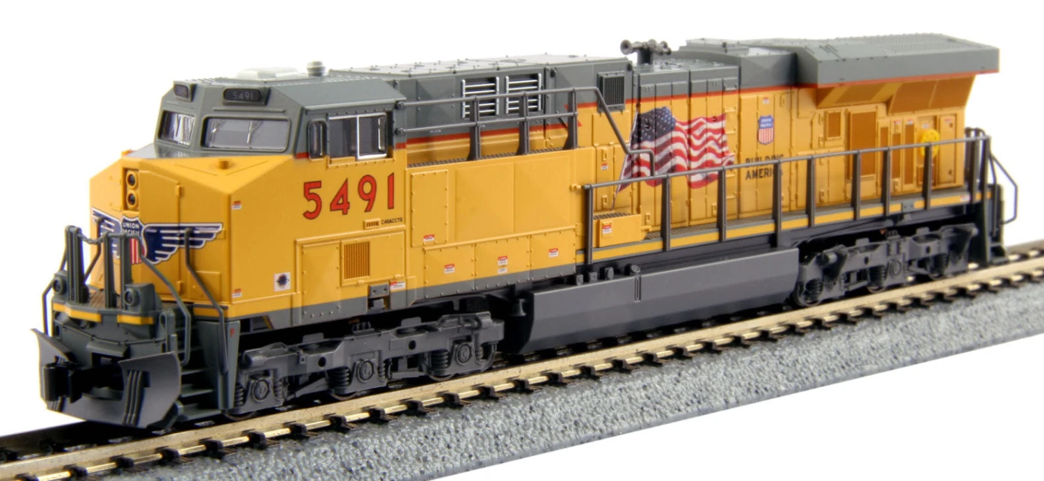 KATO 176-8933 N Scale GE ES44AC GEVO Diesel Union Pacific Flag UP 5476 With DCC 1 KATO 176-8933 N Scale GE ES44AC GEVO Diesel Union Pacific Flag UP 5476 With DCC