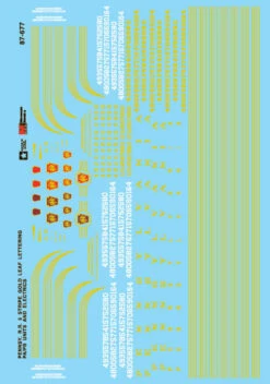 Microscale 87-677 HO Scale PRR 5 Stripe Cab Diesel And Electric Loco - NOS