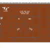 Roundhouse 88177 HO Scale 50' Waffle High Cube Boxcar SCL 90947