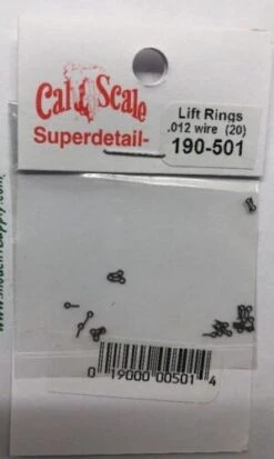 Cal Scale Superdetail 501 Lift Rings .012" Wire 20 Pack