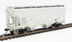 Walthers 910-7569 HO 39' Trinity 3281 2 Bay Covered Hopper CIT Group CITX 87536