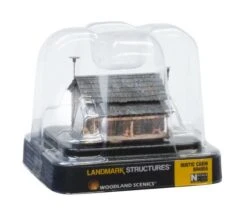 Woodland Scenics BR4955 N Scale Built Up Structure Rustic Cabin -Model Trains Shop woodland scenics br4955 n scale built up structure rustic cabin b