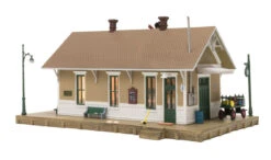 Woodland Scenics BR5023 HO Scale Built Up Structure - Danbury Depot -Model Trains Shop woodland scenics br5023 ho scale built up structure danbury depot 3