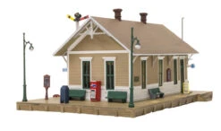 Woodland Scenics BR5023 HO Scale Built Up Structure - Danbury Depot -Model Trains Shop woodland scenics br5023 ho scale built up structure danbury depot 4