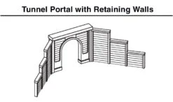 Woodland Scenics C1153 N Scale Single Track Tunnel Portal - Cut Stone (2-Pack) -Model Trains Shop woodland scenics c1153 n scale single track tunnel portal cut stone 2 pack b