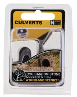 Woodland Scenics C1164 N Scale Culvert - Random Stone (2-Pack) -Model Trains Shop woodland scenics c1164 n scale culvert random stone 2 pack d