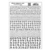 Woodland Scenics MG707 Model Graphics, Roman Numbers, Black
