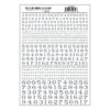 Woodland Scenics MG712 Model Graphics, Roman Numbers, Silver