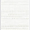 Woodland Scenics MG721 Model Graphics, Gothic Letters, White